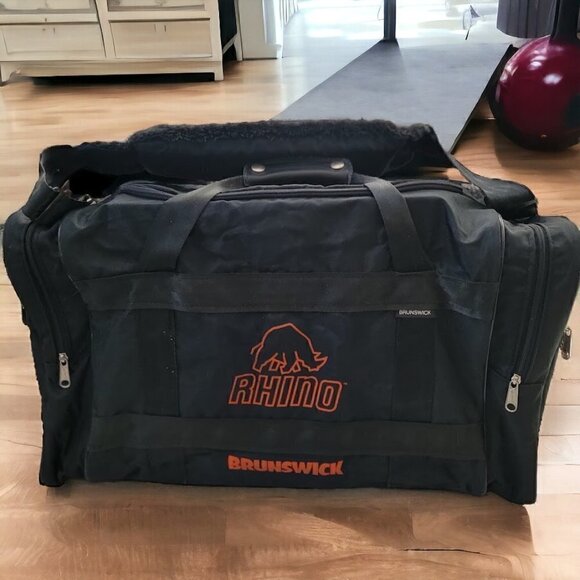 Vintage Brunswick Rhino Double Bowling Ball Bag - Picture 1 of 7